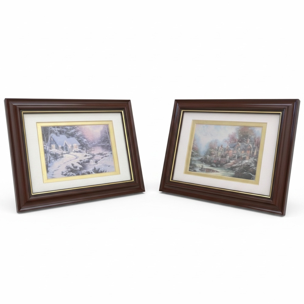 Pair of Thomas Kinkade Framed Prints – Limited Edition Matching Set